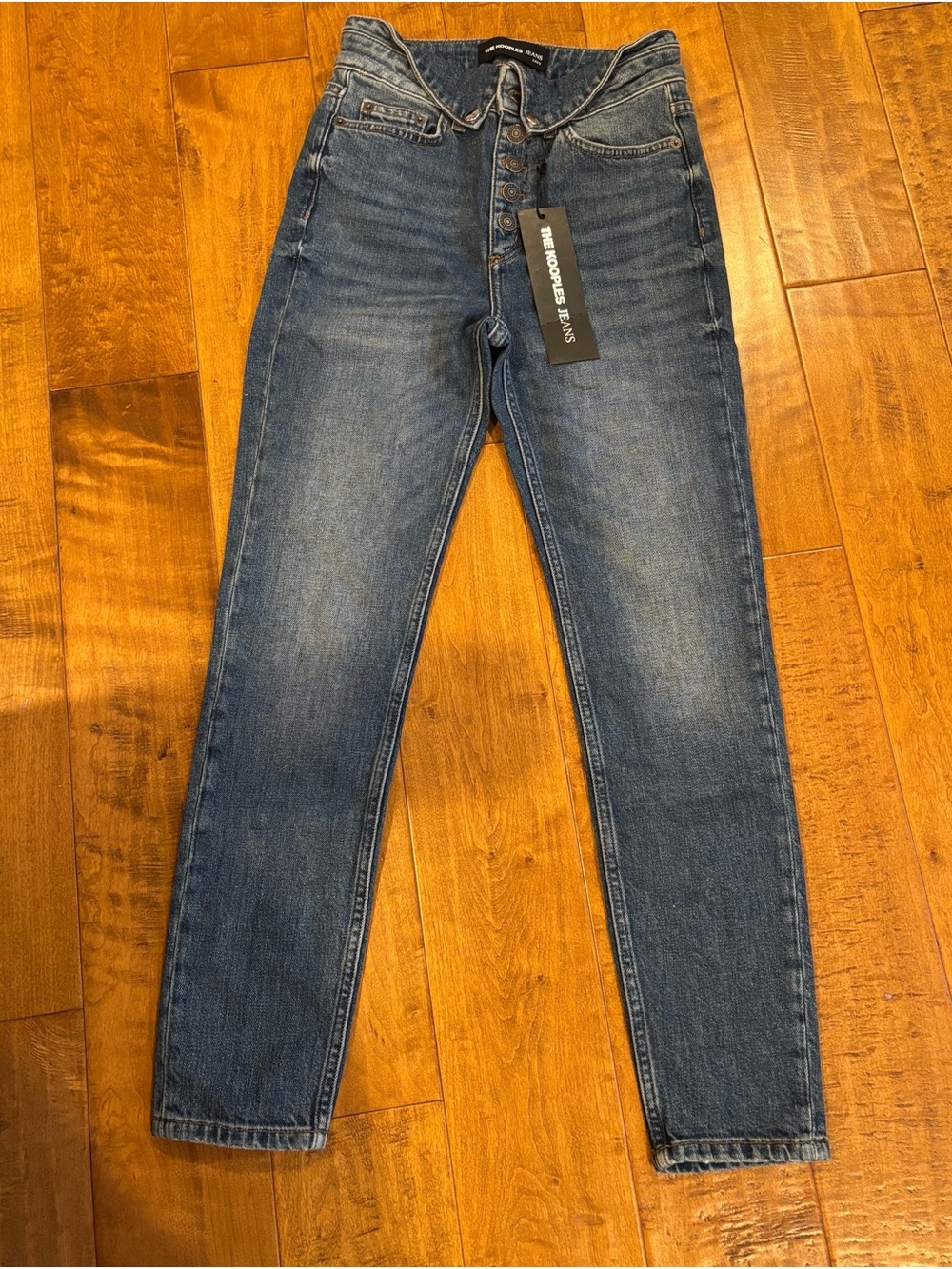 The Kooples Lizy Slim Mid-Waist Jeans Sz 25 NWT Flattering Silhouette!